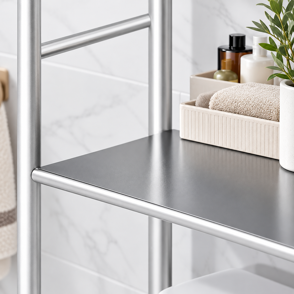 Étagère WC – 3 niveaux, métal