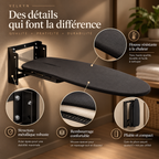Table à repasser murale rabattable – Format compact