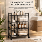Desserte de cuisine mobile – 4 niveaux