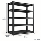 Étagère modulable sans boulons – 2, 3 ou 4 niveaux