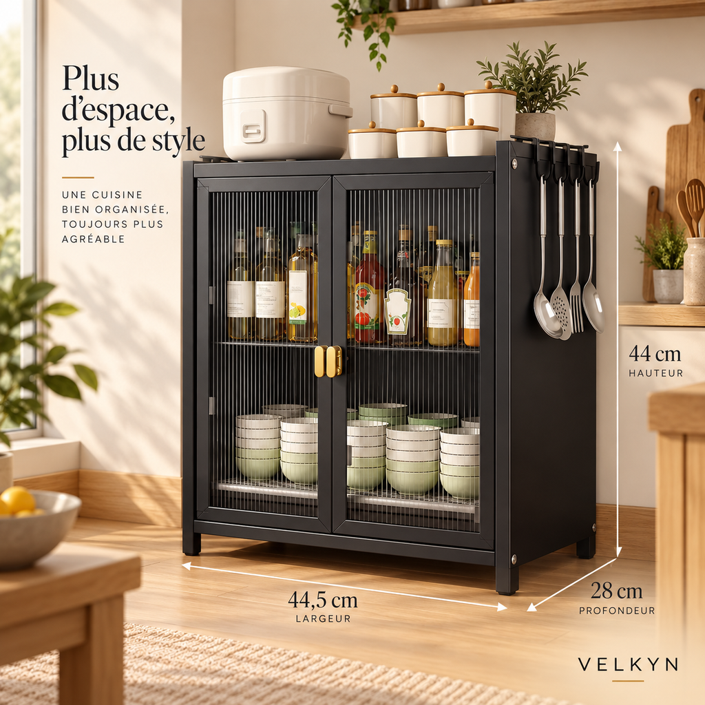 Meuble de cuisine fermé – 2 ou 3 niveaux