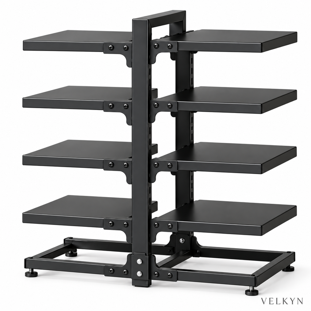 Organiseur réglable pour casseroles – Acier noir