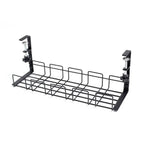 Range-câbles sous bureau – Métal noir – vue produit 7