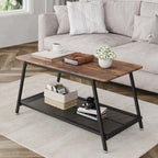 Table basse industrielle – 2 niveaux – vue produit 4