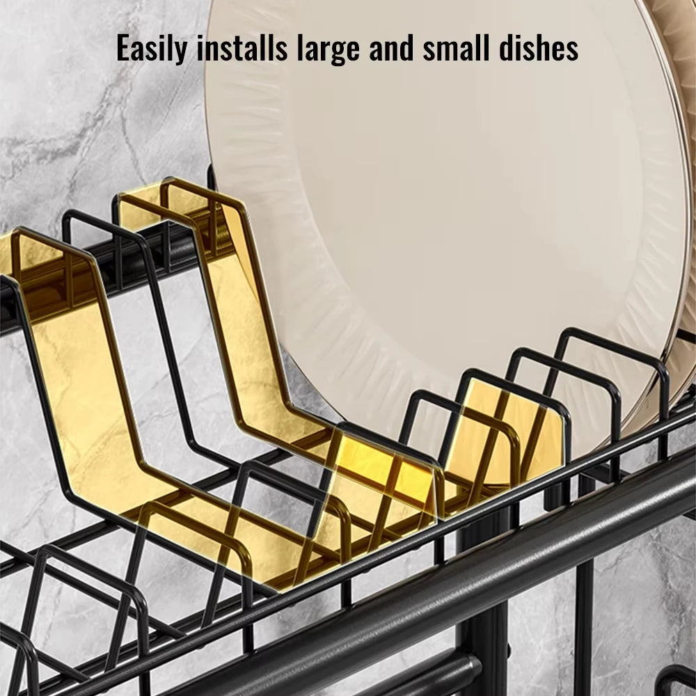 Détail du support à assiettes de l’égouttoir sur évier Nox