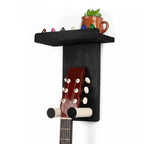 Support mural pour guitare avec tablette – Bois