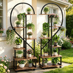 Supports pour plantes Cœur – Lot de 2 – vue d’ensemble