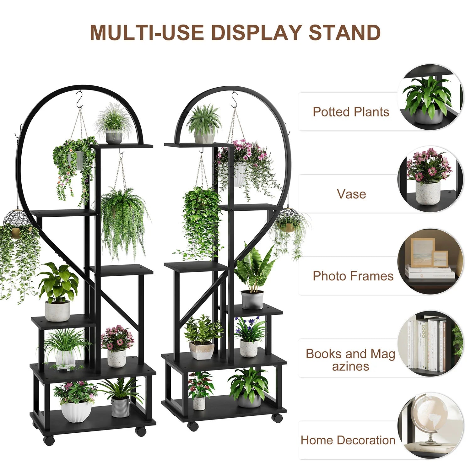 Supports pour plantes Cœur – Lot de 2 – vue produit 5