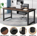 Grand bureau Tribesigns – 178 × 79 cm – vue produit 4