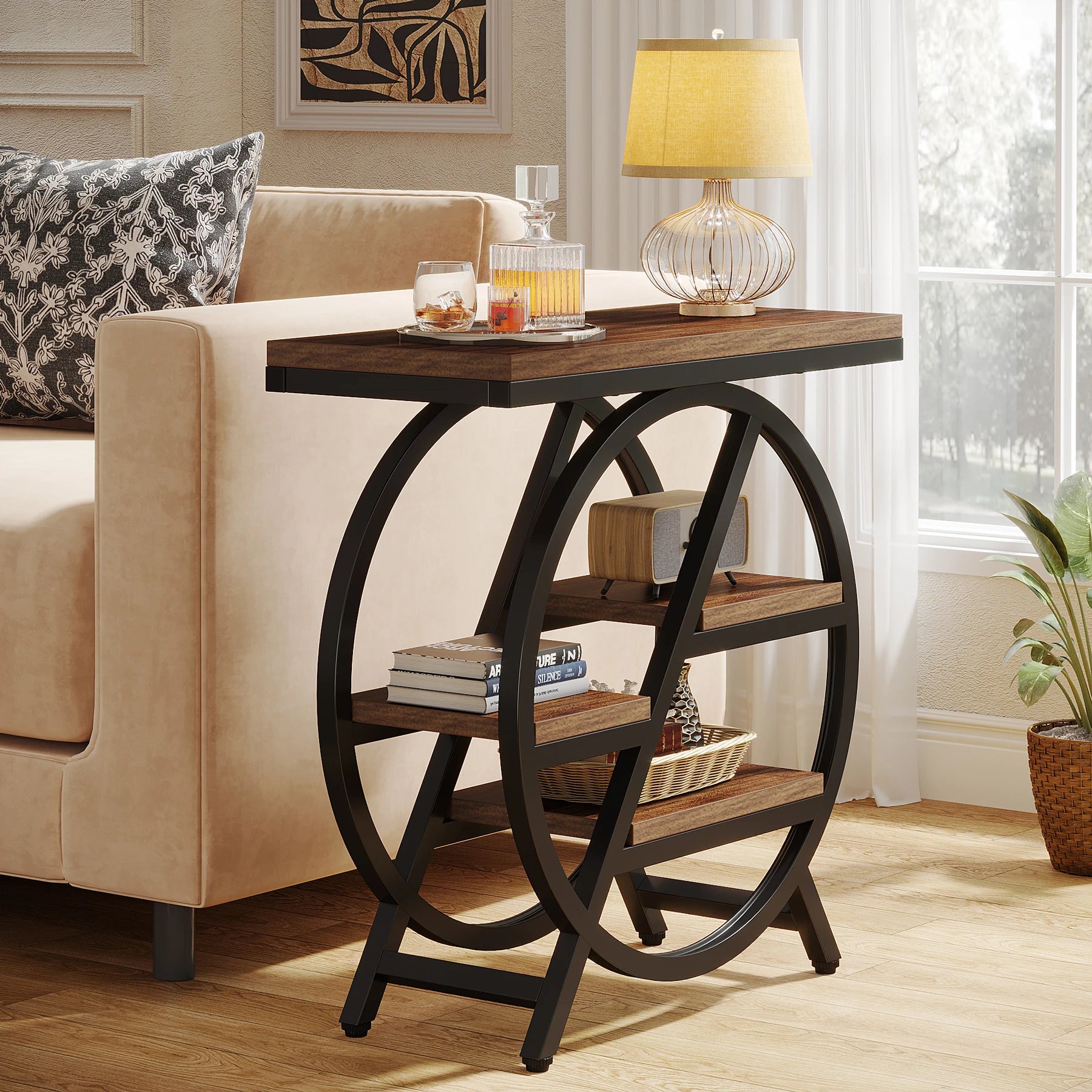 Table d’appoint Tribesigns – 3 niveaux – vue d’ensemble