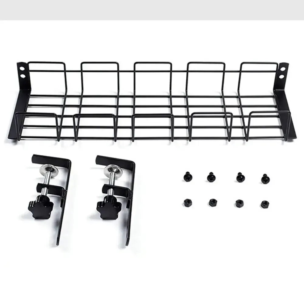 Range-câbles sous bureau – Métal noir – vue produit 6