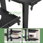 Organiseur réglable pour casseroles – Acier noir – vue produit 2