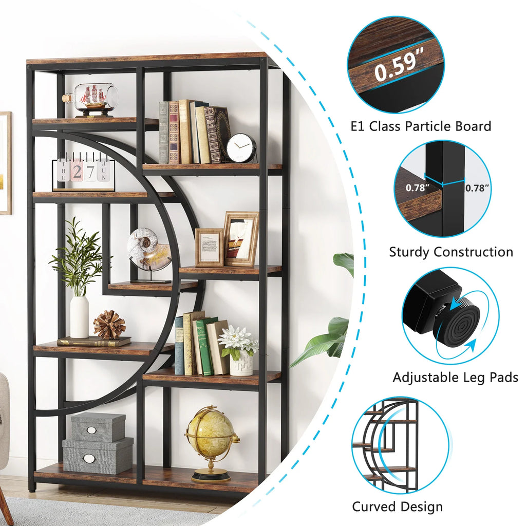 Bibliothèque industrielle Tribesigns – 5 niveaux – vue produit 2