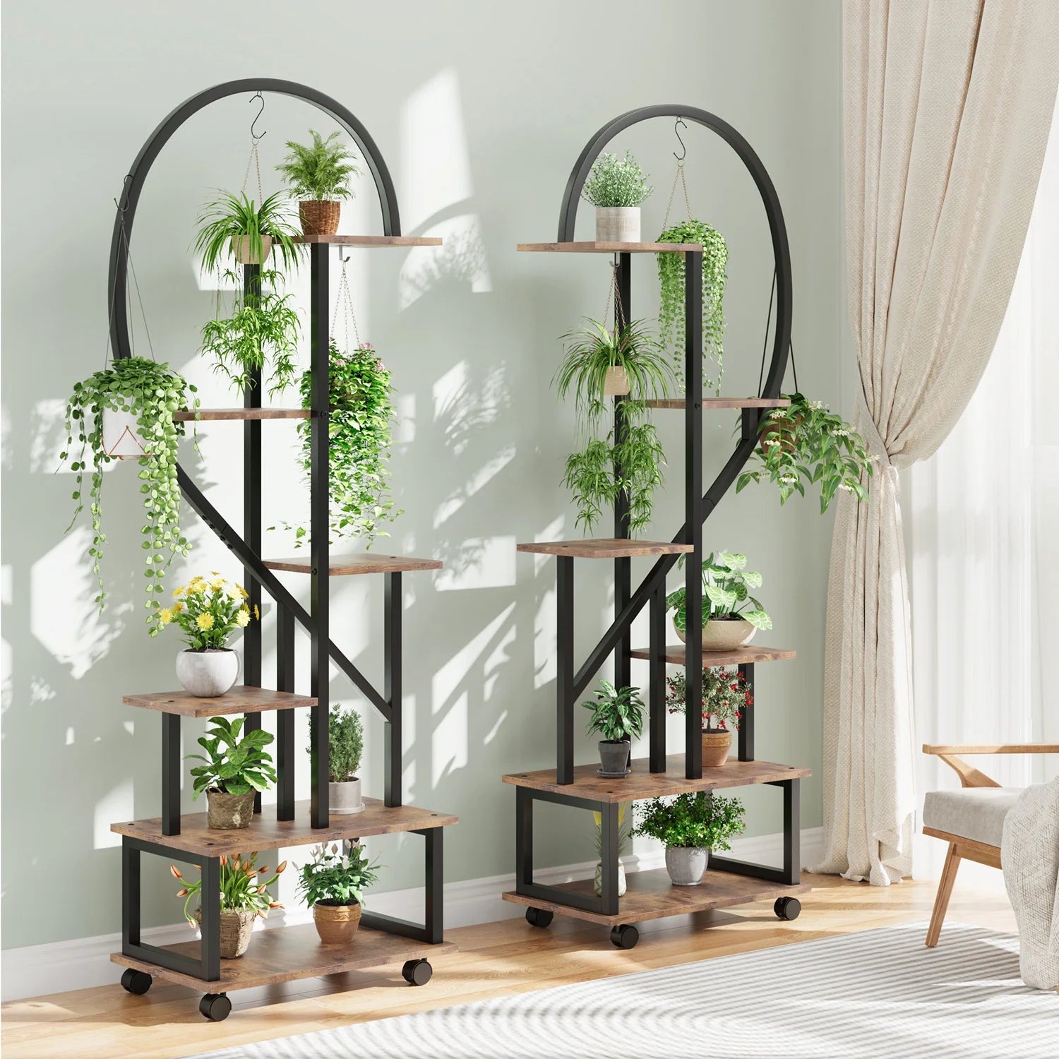 Supports pour plantes Cœur – Lot de 2 – vue produit 2