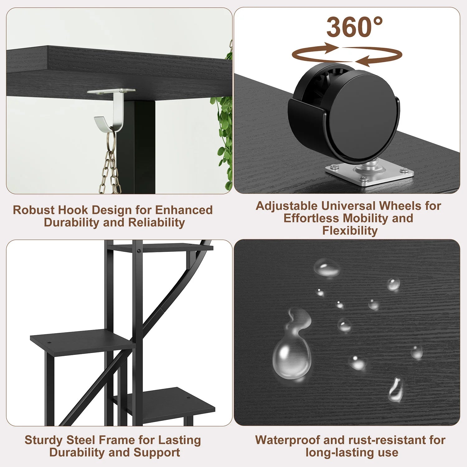 Supports pour plantes Cœur – Lot de 2 – vue produit 6