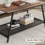 Table basse industrielle – 2 niveaux – vue produit 6