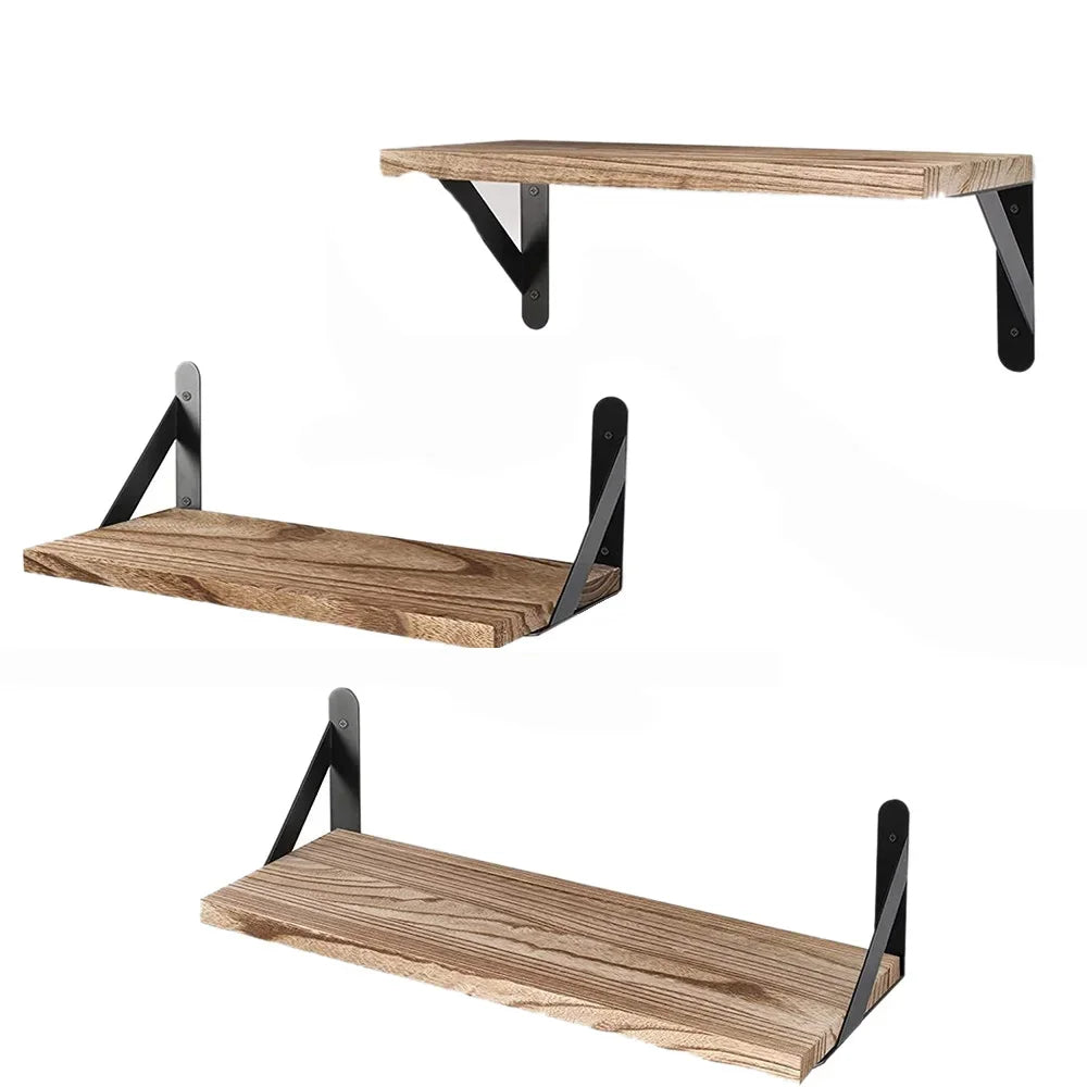 Tablette murale en bois – Trois formats – vue d’ensemble