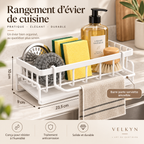 Organiseur d’évier avec bac d’écoulement