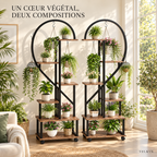 Supports pour plantes Cœur – mise en situation végétale