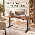 Bureau électrique assis-debout Velkyn – mise en situation dans un bureau