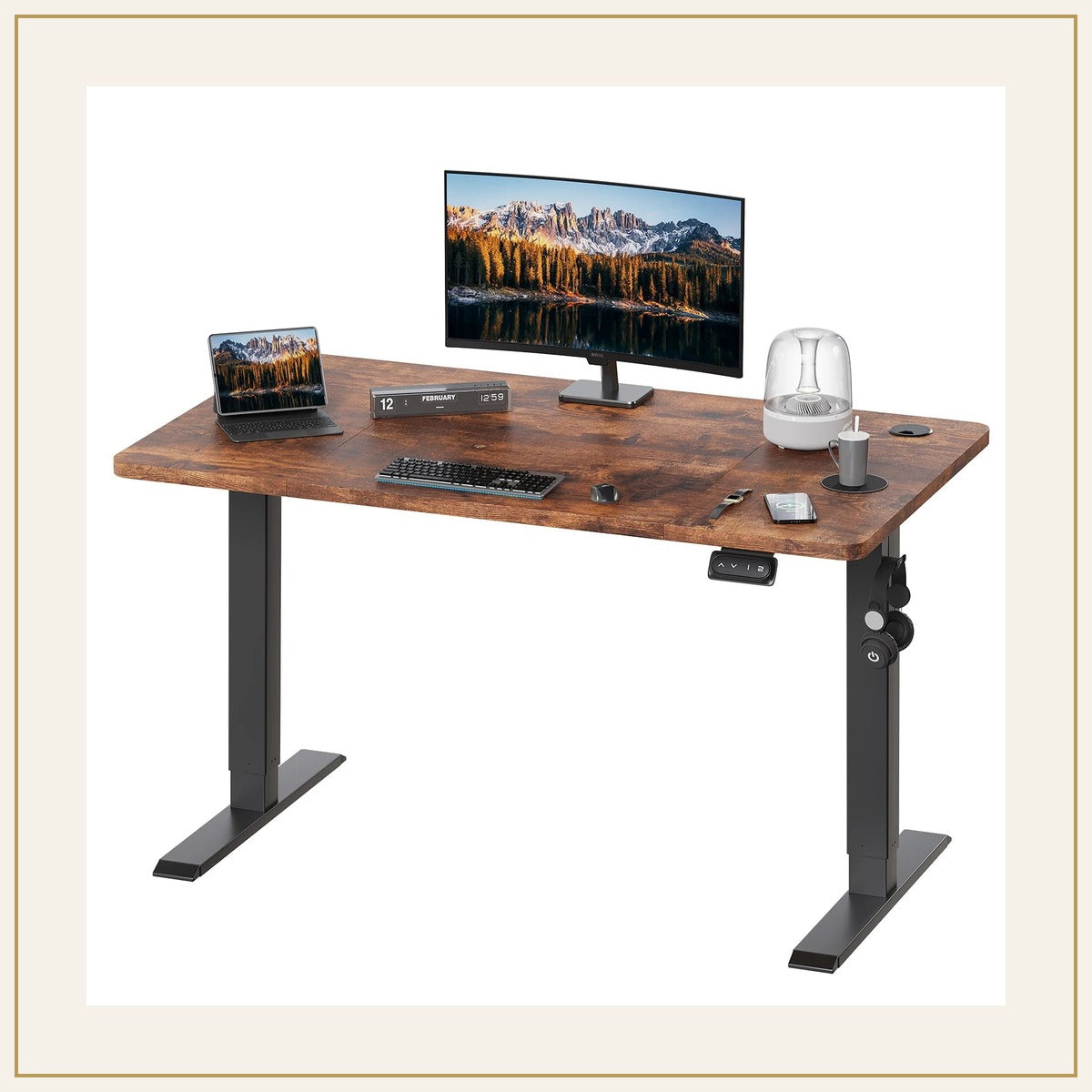Bureau électrique Devoko – Plateau 120 × 60 cm – vue principale