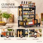Bénéfices d’organisation de l’étagère à épices VELKYN