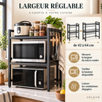 Guide de largeur réglable de l’étagère VELKYN : 42 à 64 cm