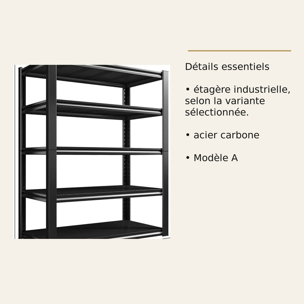 Étagère modulable sans boulons – 2, 3 ou 4 niveaux – dimensions et caractéristiques