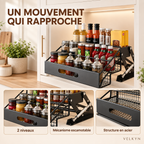Détails du mécanisme de l’étagère escamotable VELKYN