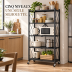 Étagère pliante VELKYN dans une cuisine