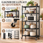 Bénéfices de rangement de l’étagère pliante VELKYN
