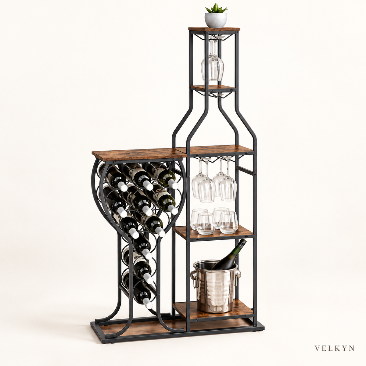 Étagère à vin VELKYN pour 11 bouteilles, vue catalogue