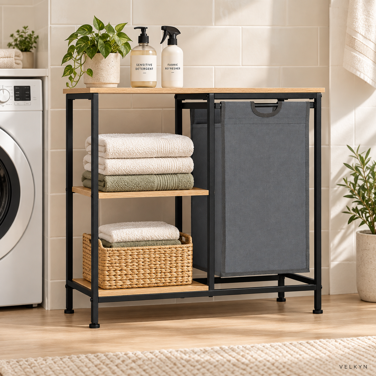 Meuble de buanderie 31 L – mise en situation