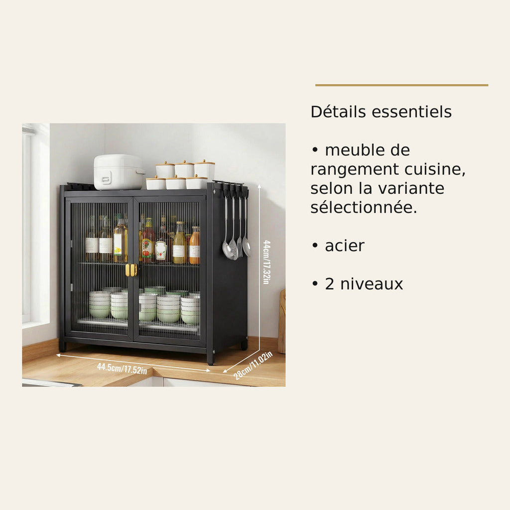 Meuble de cuisine fermé – 2 ou 3 niveaux – dimensions et caractéristiques