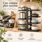 Bénéfices de l’organiseur réglable pour casseroles VELKYN