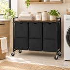 Panier à linge 120 L – mise en situation dans une buanderie