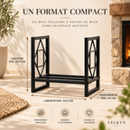 Dimensions du porte-bûches compact VELKYN