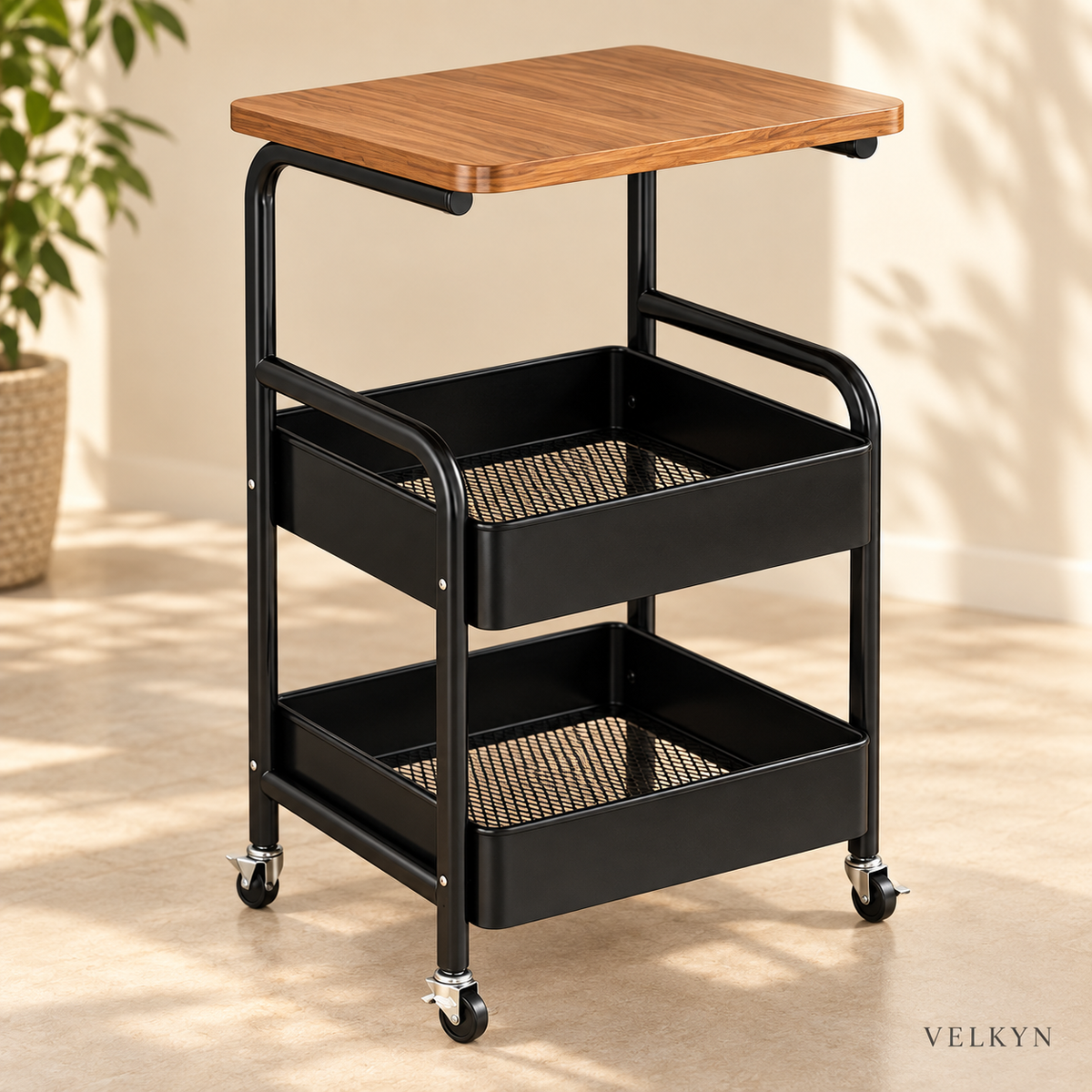 Présentoir mobile VELKYN en acier pour snacks, vue catalogue