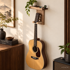 Support mural pour guitare – mise en situation dans un espace musique