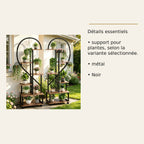 Supports pour plantes Cœur – Lot de 2 – dimensions et caractéristiques