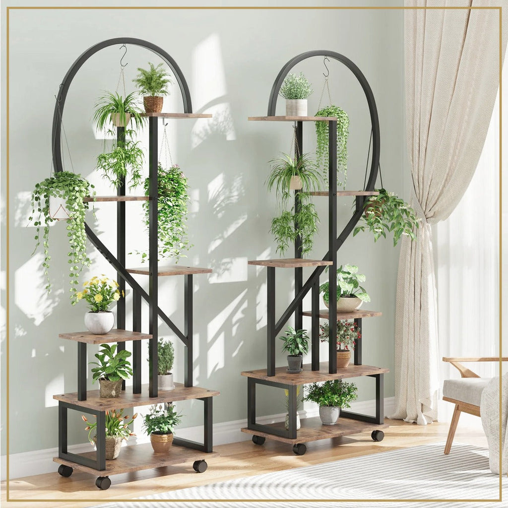 Supports pour plantes Cœur – Lot de 2 – mise en situation
