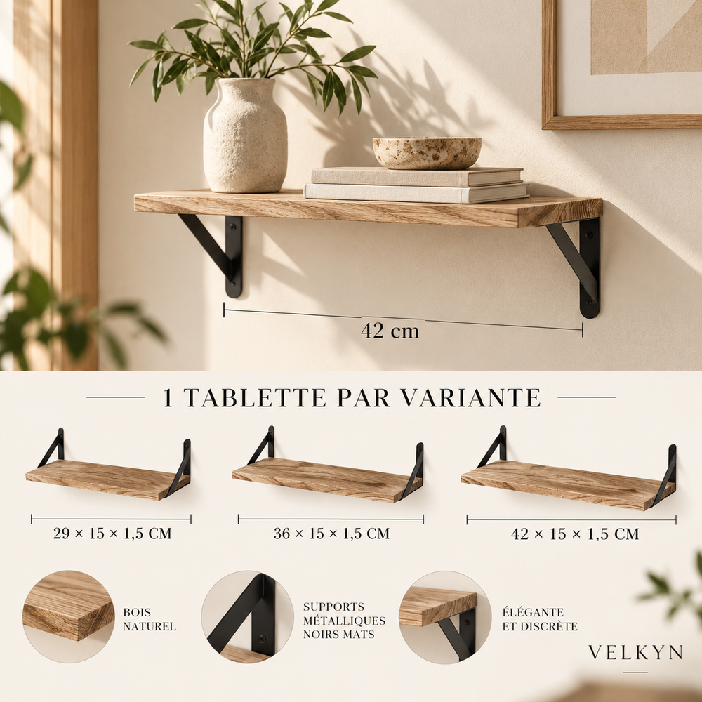 Guide des trois formats de tablette murale VELKYN